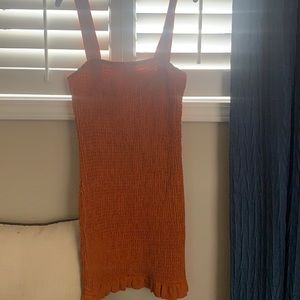 orange sun dress
